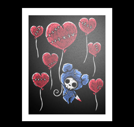 Float Away Artwork – gothic art by Akumu Ink, alt fashion art from Akumu Ink Clothing