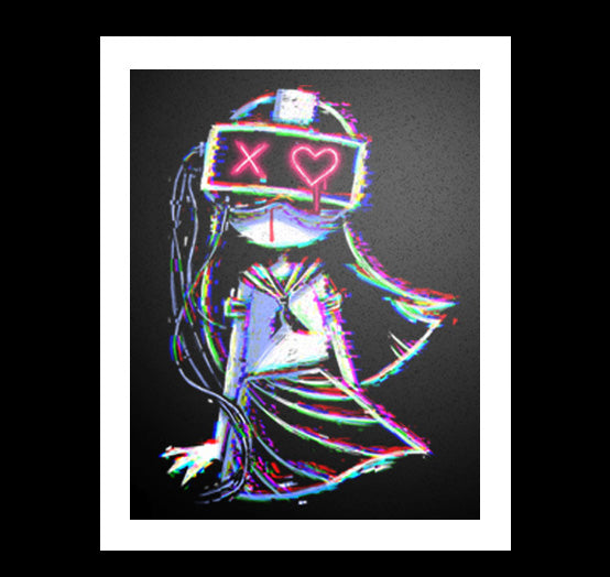 Glitched v3.0 Artwork – gothic art by Akumu Ink, alt fashion art from Akumu Ink Clothing