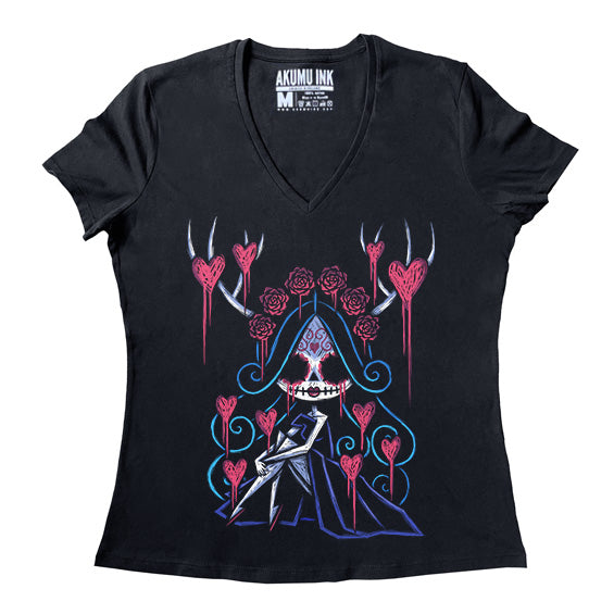 Akumu Ink Women Shirts, goth Women Shirts, skull Women Shirts, 