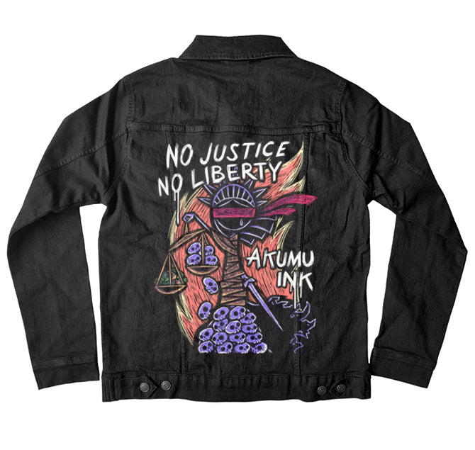 No Justice No Liberty Denim Jacket