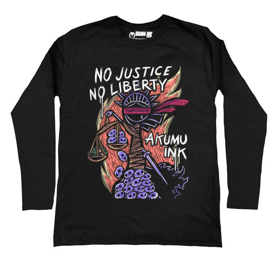 NO Justice NO Liberty Men Long Sleeve Tshirt