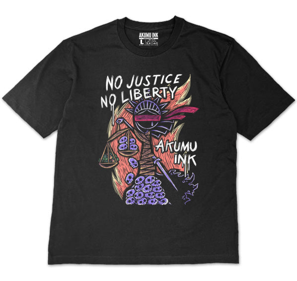 No Justice No Liberty Oversized Unisex Tshirt