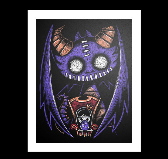 My Little Queen Artwork – gothic art by Akumu Ink, alt fashion art from Akumu Ink Clothing