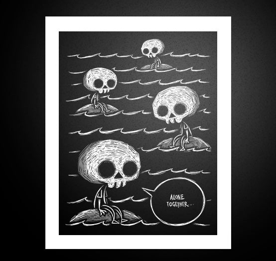 Alone Together Artwork – gothic art by Akumu Ink, alt fashion art from Akumu Ink Clothing