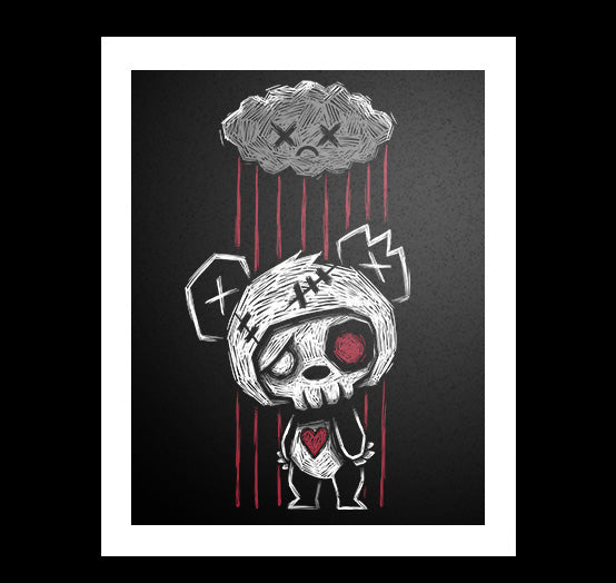 A Bad Day Artwork – gothic art by Akumu Ink, alt fashion art from Akumu Ink Clothing