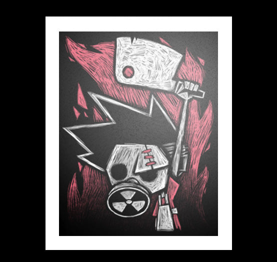 The Butcher's Chaos Artwork – gothic art by Akumu Ink, alt fashion art from Akumu Ink Clothing