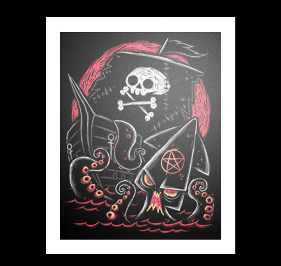 A Murder on the High Seas Artwork – gothic art by Akumu Ink, alt fashion art from Akumu Ink Clothing