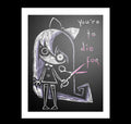 You're to Die For Artwork – gothic art by Akumu Ink, alt fashion art from Akumu Ink Clothing