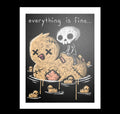Everything is Fine Artwork – gothic art by Akumu Ink, alt fashion art from Akumu Ink Clothing