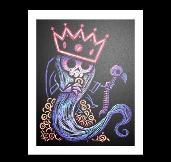 Heavy is the Crown Artwork – gothic art by Akumu Ink, alt fashion art from Akumu Ink Clothing