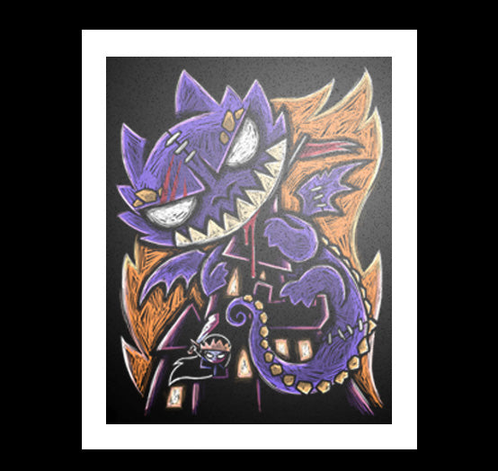 The Protector Artwork – gothic art by Akumu Ink, alt fashion art from Akumu Ink Clothing