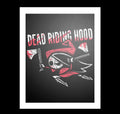 Dead Riding Hood's Vengeance Artwork – gothic art by Akumu Ink, alt fashion art from Akumu Ink Clothing
