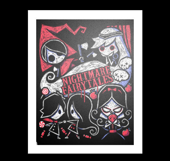 Nightmare Fairytales Artwork – gothic art by Akumu Ink, alt fashion art from Akumu Ink Clothing