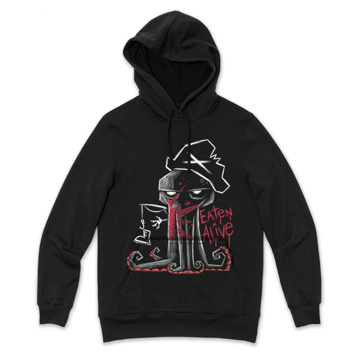Eaten Alive Hoodie – gothic long sleeve by Akumu Ink Clothing, alt fashion art from Akumu Ink Clothing