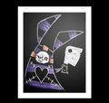 Rabid Hare Artwork – gothic art by Akumu Ink, alt fashion art from Akumu Ink Clothing
