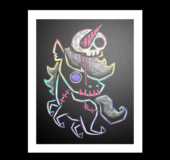 Rainbow Love Overload Artwork – gothic art by Akumu Ink, alt fashion art from Akumu Ink Clothing