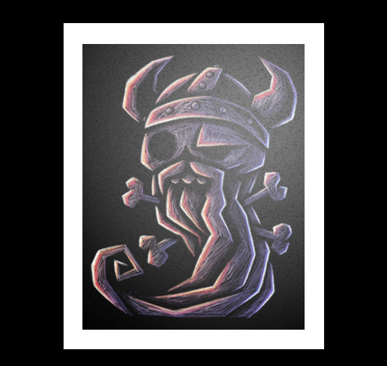 The Viking Artwork – gothic art by Akumu Ink, alt fashion art from Akumu Ink Clothing