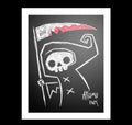 Grim Reaper Artwork – gothic art by Akumu Ink, alt fashion art from Akumu Ink Clothing