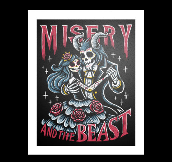 Misery and the Beast Artwork – gothic art by Akumu Ink, alt fashion art from Akumu Ink Clothing