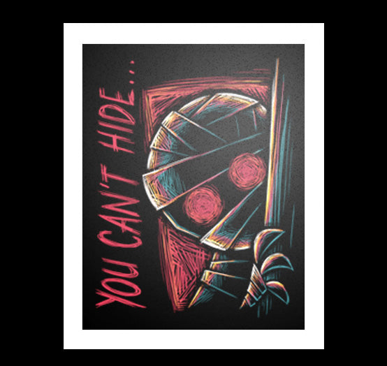 You Can't Hide Artwork – gothic art by Akumu Ink, alt fashion art from Akumu Ink Clothing
