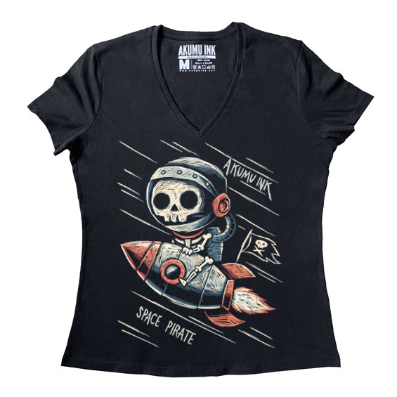 Space Pirate Women Vneck