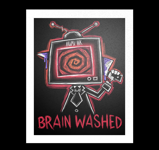 Brainwashed Artwork – gothic art by Akumu Ink, alt fashion art from Akumu Ink Clothing