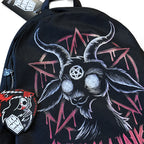 Baphomet's Ascension Backpack – gothic backpack by Akumu Ink, alt fashion art from Akumu Ink Clothing