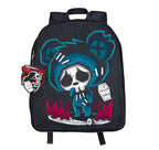 Bear-Trapped Backpack – gothic backpack by Akumu Ink, alt fashion art from Akumu Ink Clothing