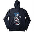 3 Bears Hoodie – gothic long sleeve by Akumu Ink Clothing, alt fashion art from Akumu Ink Clothing