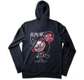 Same Joke Different Day Hoodie – gothic long sleeve by Akumu Ink Clothing, alt fashion art from Akumu Ink Clothing