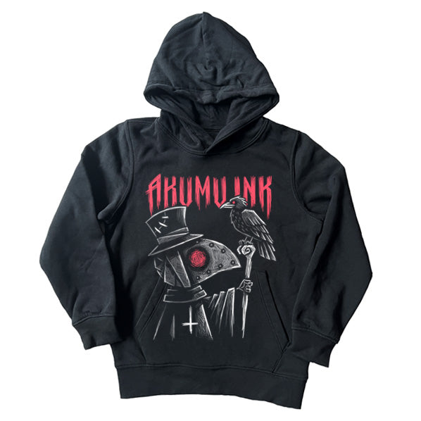 Nevermore Kids Hoodie – gothic tshirt by Akumu Ink, alt fashion art from Akumu Ink Clothing