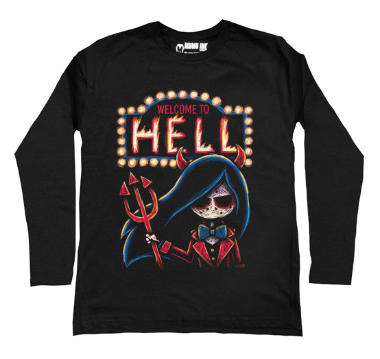 Welcome to Hell Men Long Sleeve Tshirt