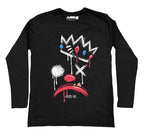 King of Klowns Men Long Sleeve Tshirt – gothic Men Shirts by Akumu Ink, alt fashion art from Akumu Ink Clothing