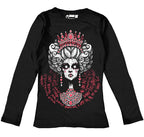 Elite Illusions Women Long Sleeve Tshirt – gothic Women Shirts by Akumu Ink, alt fashion art from Akumu Ink Clothing