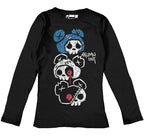 3 Bears Women Long Sleeve Tshirt – gothic Women Shirts by Akumu Ink, alt fashion art from Akumu Ink Clothing