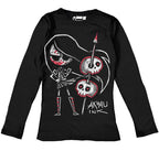 Tokyo the Impaler Women Long Sleeve Tshirt – gothic Women Shirts by Akumu Ink, alt fashion art from Akumu Ink Clothing