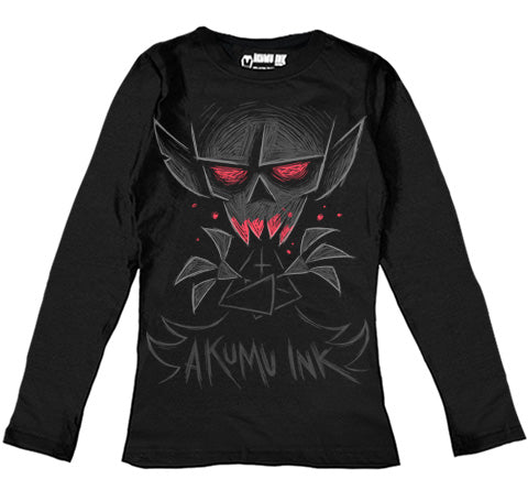 Starving For You Women Long Sleeve Tshirt – gothic Women Shirts by Akumu Ink, alt fashion art from Akumu Ink Clothing