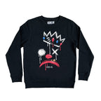 King of Klowns Sweatshirt – gothic Men Shirts by Akumu Ink, alt fashion art from Akumu Ink Clothing