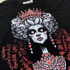 Elite Illusions Women Vneck – gothic Women Shirts by Akumu Ink, alt fashion art from Akumu Ink Clothing