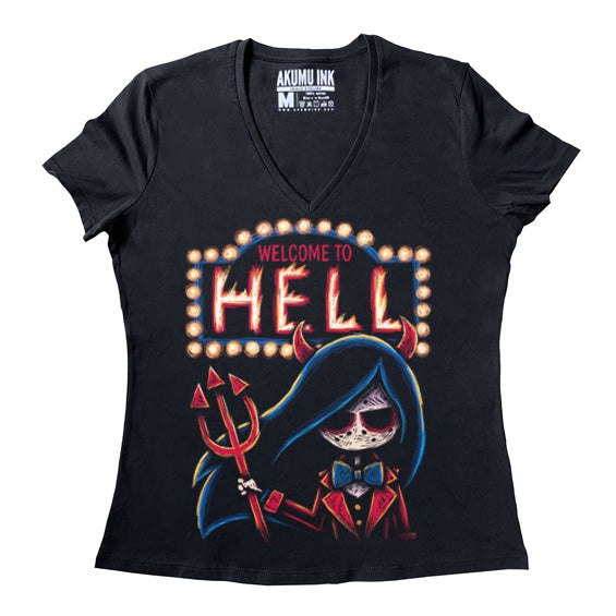 Welcome to Hell Women Vneck