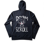 Doom Scroll Hoodie – gothic long sleeve by Akumu Ink Clothing, alt fashion art from Akumu Ink Clothing