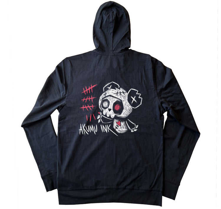 Counting the Years Hoodie – gothic long sleeve by Akumu Ink Clothing, alt fashion art from Akumu Ink Clothing