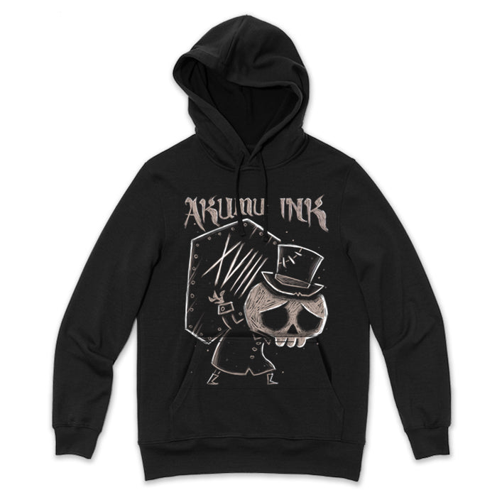 The Undertaker XVIII Hoodie – gothic long sleeve by Akumu Ink Clothing, alt fashion art from Akumu Ink Clothing
