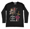 The King has Lost his Mind Men Long Sleeve Tshirt – gothic Men Shirts by Akumu Ink, alt fashion art from Akumu Ink Clothing
