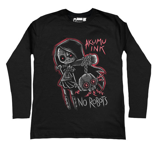 No Robots Men Long Sleeve Tshirt
