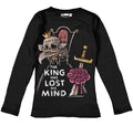 The King has Lost his Mind Women Long Sleeve Tshirt – gothic Women Shirts by Akumu Ink, alt fashion art from Akumu Ink Clothing