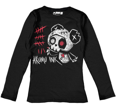 Counting the Years Women Long Sleeve Tshirt – gothic Women Shirts by Akumu Ink, alt fashion art from Akumu Ink Clothing