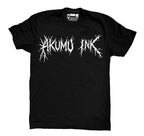Black Metal Men Logo Tshirt – gothic Men Shirts by Akumu Ink, alt fashion art from Akumu Ink Clothing