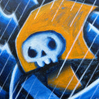 Akumu Ink art, goth art, skull art, 
