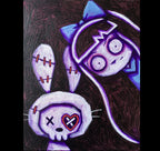 2023 Hello! Painted Canvas – gothic art by Akumu Ink, alt fashion art from Akumu Ink Clothing